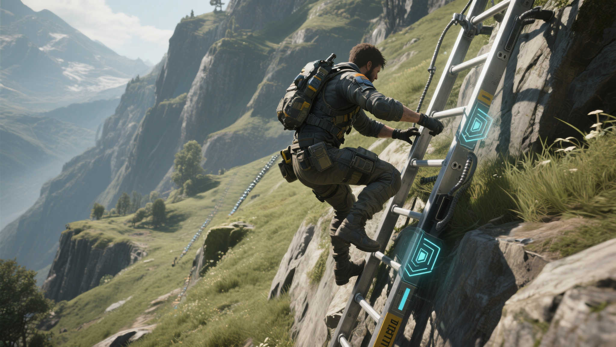 《死亡搁浅2》梯子升级!自动攀爬与回收体验全面提升 《死亡搁浅2》梯子升级!自动攀爬与回收体验全面提升