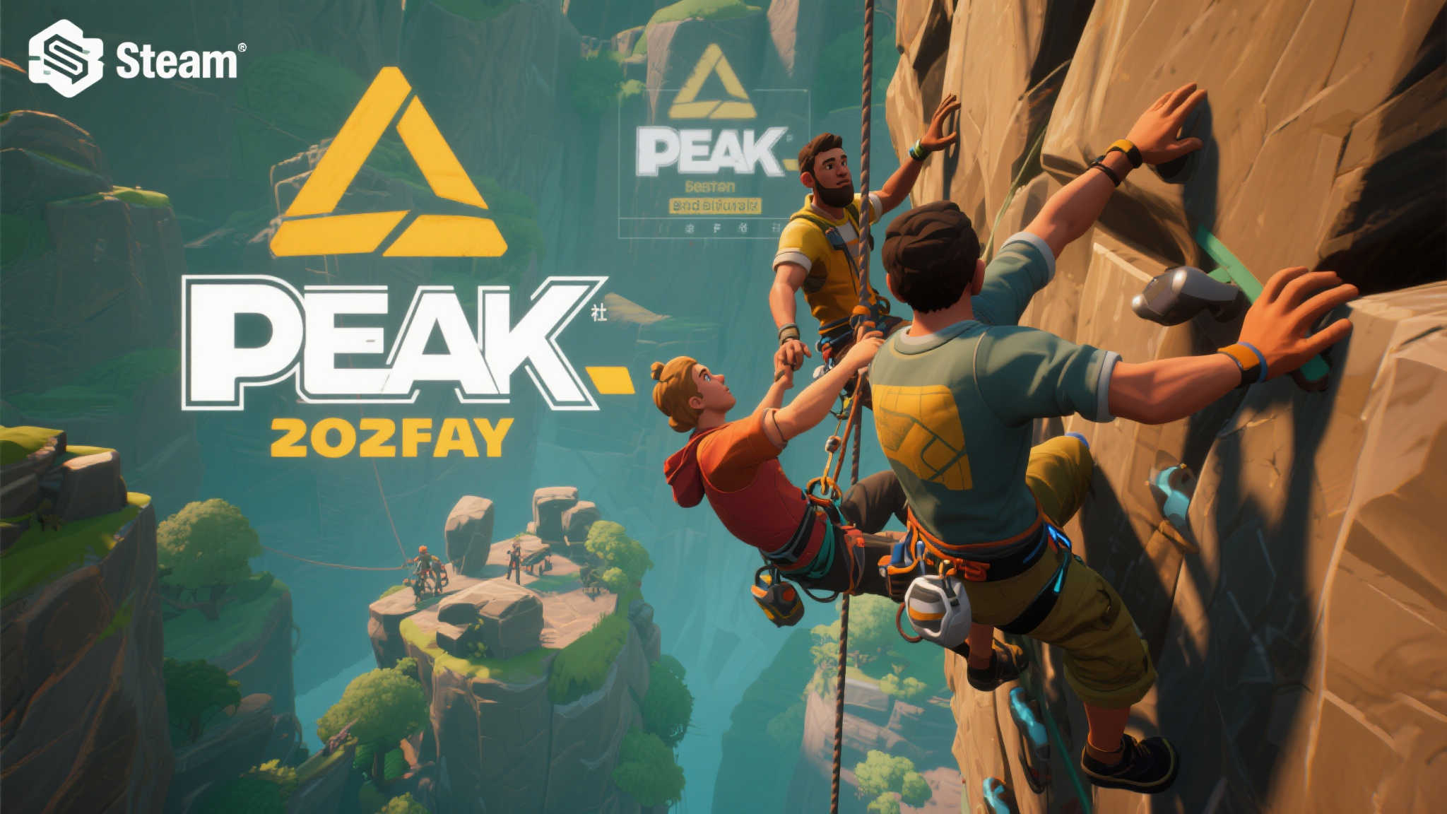 《PEAK》合作攀岩游戏登顶Steam周销量榜！